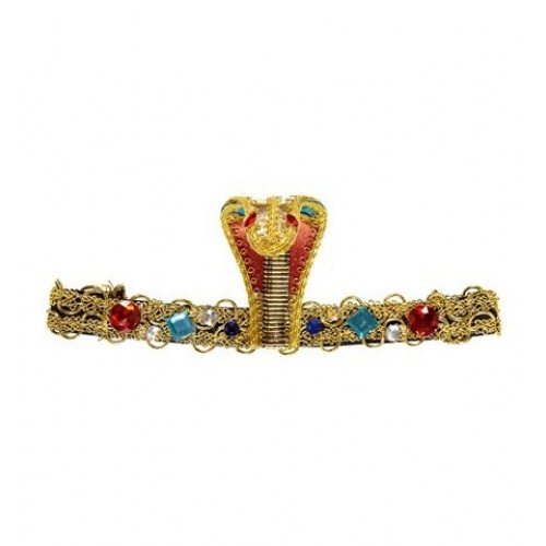 TOCADO EGIPCIO SERPIENTE CON PIEDRAS