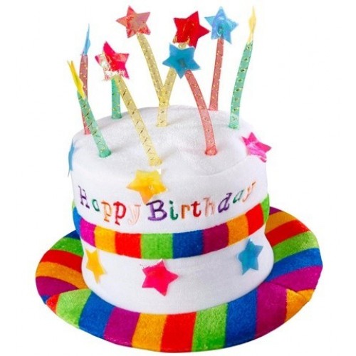 SOMBRERO HAPPY BIRTHDAY TERCIOPELO