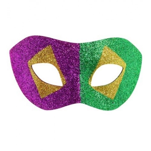 ANTIFAZ MARDI GRAS CON PURPURINA