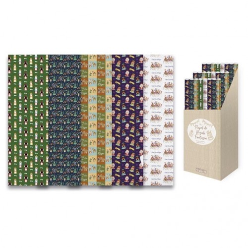 R/PAPEL DE REGALO NAVIDAD SURT 70X100CM