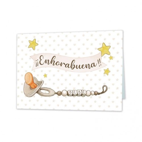 TARJETA ENHORABUENA BEBE  