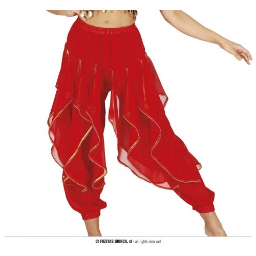 PANTALON T-L DANZA VIENTRE ROJO