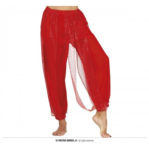 PANTALON T-L DANZA VIENTRE ROJO