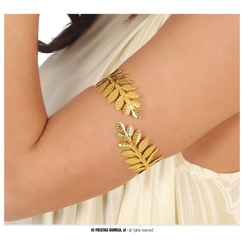 PULSERA METAL LAUREL ORO ROMANA
