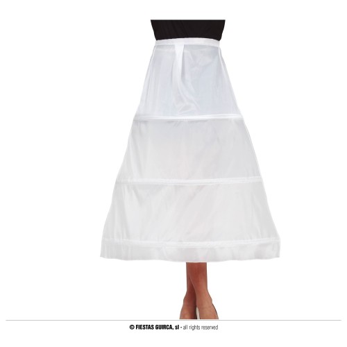    ENAGUA BLANCO LARGA 85CM