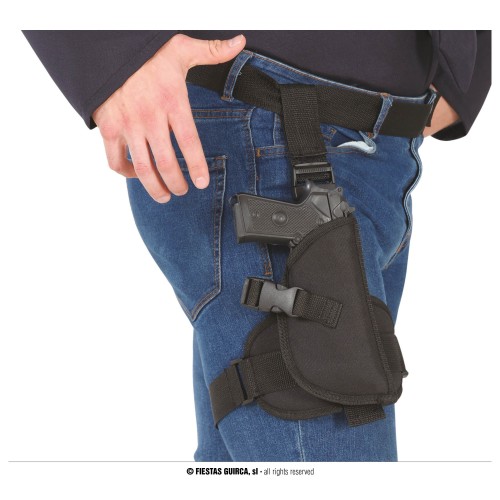 CINTURON MUSLO POLICIA CON PISTOLA