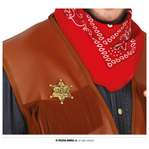 PLACA ESTRELLA ORO SHERIFF 5CM