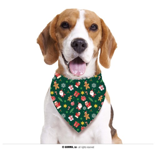  PAÑUELO MASCOTA NAVIDEÑO VERDE