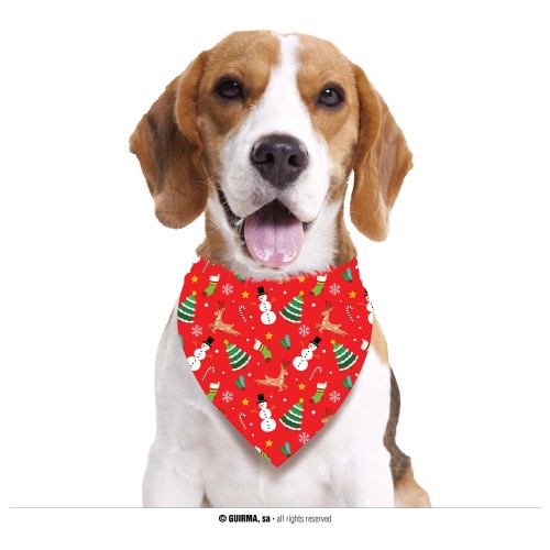  PAÑUELO MASCOTA ROJO NAVIDEÑO