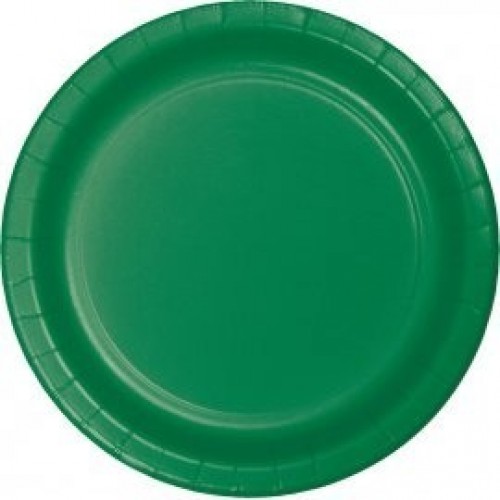   8 PLATOS CARTON VERDE 18CM