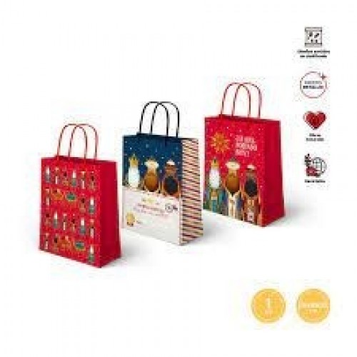 BOLSA A.CORDON REYES MAGOS 26X32CM