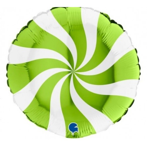 S/G GLOBO 18" FOIL RND CARAMELO VERDE