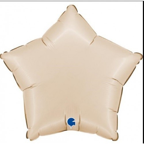   GLOBO 18" FOIL ESTRELLA CREMA