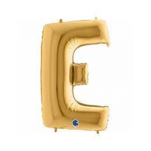 GLOBO 40" FOIL FORMA LETRA E ORO