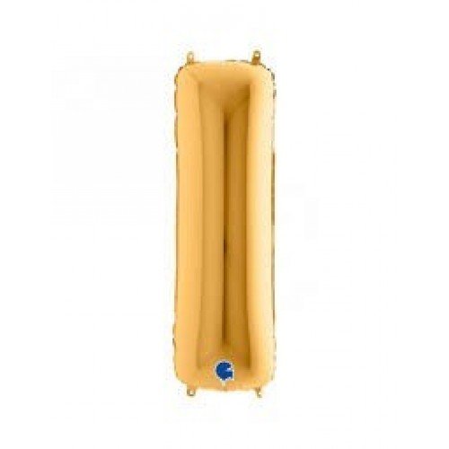 GLOBO 40" FOIL FORMA LETRA I ORO
