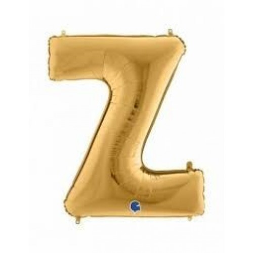GLOBO 40" FOIL FORMA LETRA Z ORO