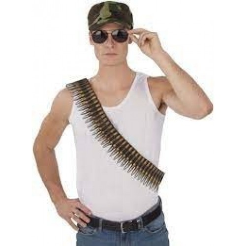TIRA CANANA CON BALAS MILITAR 137CM