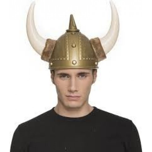 CASCO ADULTO CUERNO VIKINGO