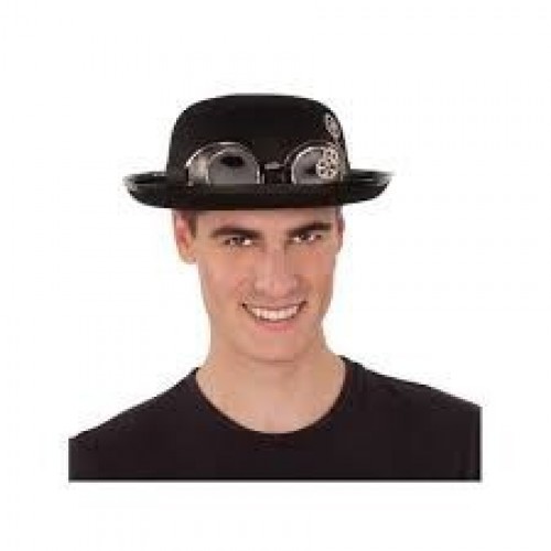 BOMBIN NEGRO C/GAFAS STEAMPUNK