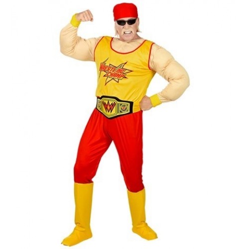 DISFRAZ T-M LUCHADOR CHAMP MUSCULOSO