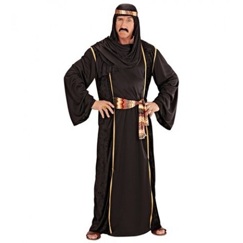 DISFRAZ T-XXL JEQUE ARABE NEGRO