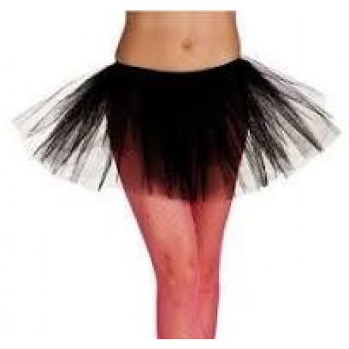  TUTU ADULTO T-M/L CORTO NEGRO 40CM