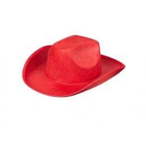   SOMBRERO ADULTO VAQUERO ROJO