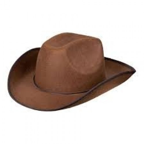 SOMBRERO ADULTO VAQUERO MARRON
