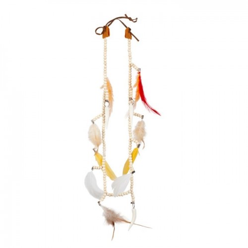 COLLAR INDIO CUENDAS Y PLUMAS