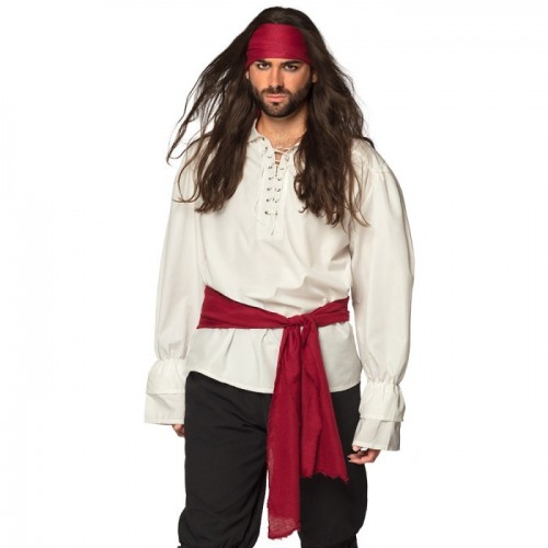   SET PAÑUELO FAJIN PIRATA ROJO