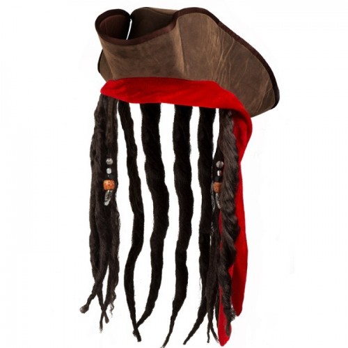 SOMBRERO CON PELO PIRATA JACK