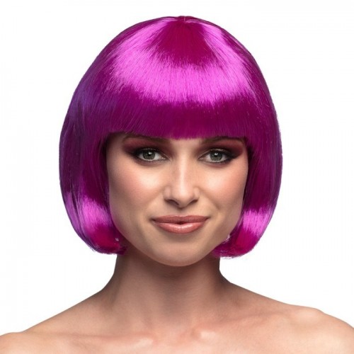 PELUCA CORTA CON FLECOS BOB VIOLETA
