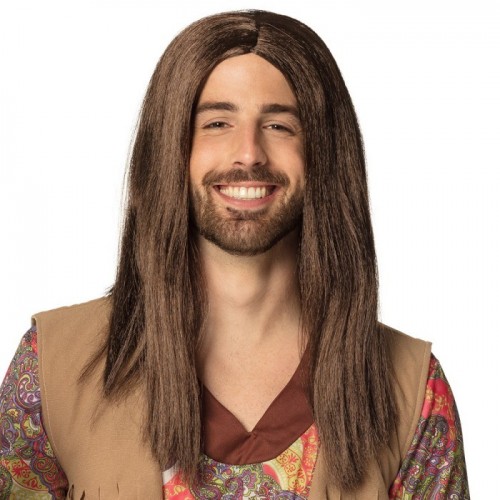 PELUCA LARGA CASTAÑA JOHN HIPPIE