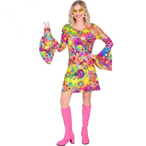  DISFRAZ T-XL MODA AÑOS 60 FUCSIA