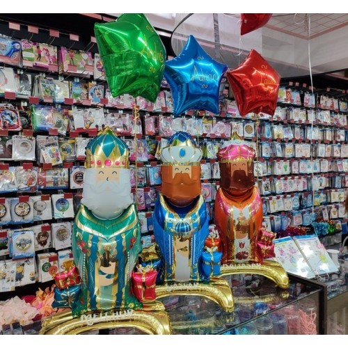 GLOBO 3 REYES MAGOS ESTRELLAS C/NOMBRE