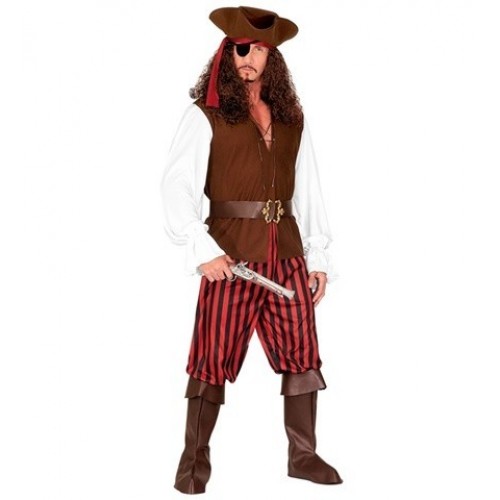 DISFRAZ T-XXXL PIRATA PANTALON RAYA
