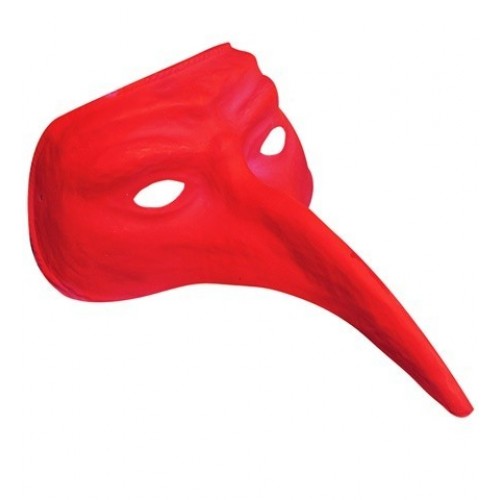   MASCARA PICO VENECIANA ROJA