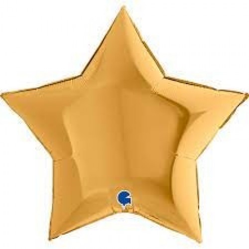  GLOBO 36" FOIL ESTRELLA ORO 5 BRIL