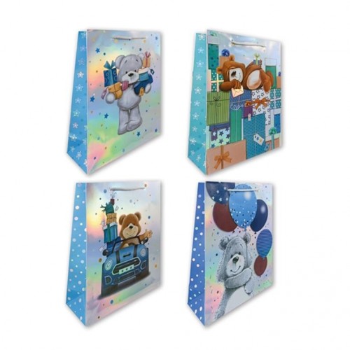 BOLSA REGALO TORNASOL OSO 32X26CM