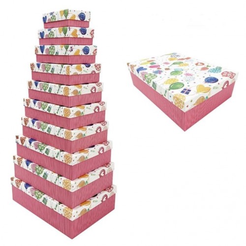 CAJA REGALO GLOBO 35X10X25CM