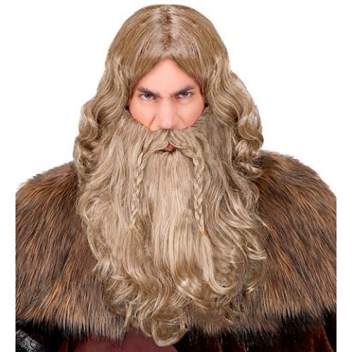 PELUCA BARBA BIGOTE VIKINGO