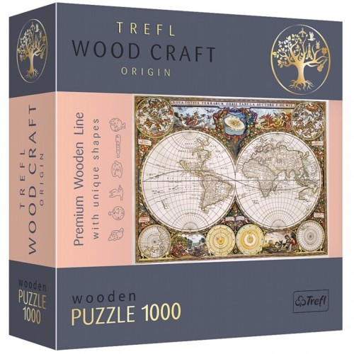 PUZZLE MADERA MAPA DEL MUNDO 1000 PIEZAS