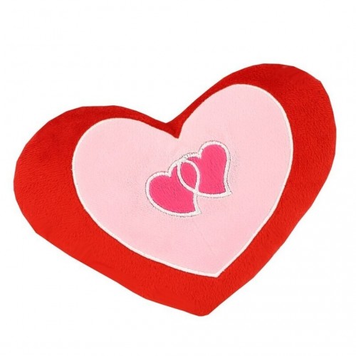 MINI PELUCHE CORAZON ROJO/ROSA 25CM