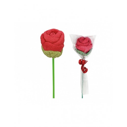 NUBE EN FORMA DE ROSA ROJA 30GR