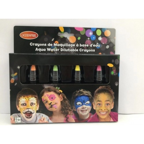 CAJA 4 BARRAS MAQUILLAJE AGUA FLUOR 2,8G