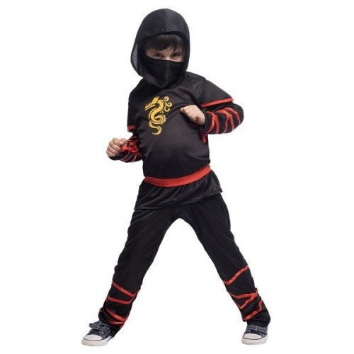 L DISFRAZ 8A10AÑOS NINJA GLOW IN DARK