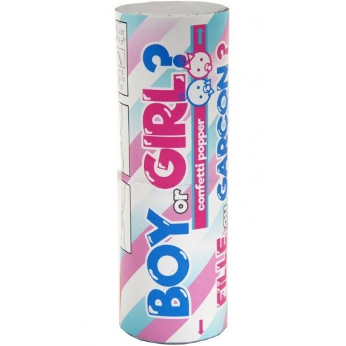 $ CONFETI POPPER REVELACION SEXO 13CM