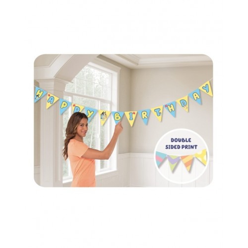   BANDERIN TRIANG BIRTHD BLUEY 4,5M