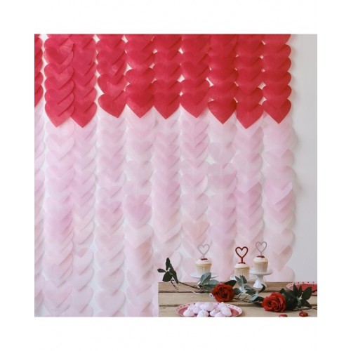 CORTINA TIRA CORAZONES PAPEL SEDA