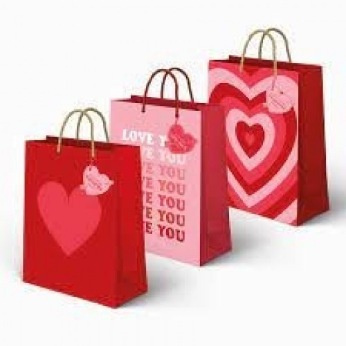 BOLSA SAN VALENTIN MOD SURTIDOS 18X24CM